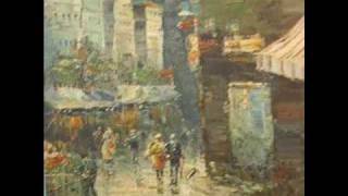preview picture of video 'Urban Street Scene Oil Painting -Artist/Painter Unknown'