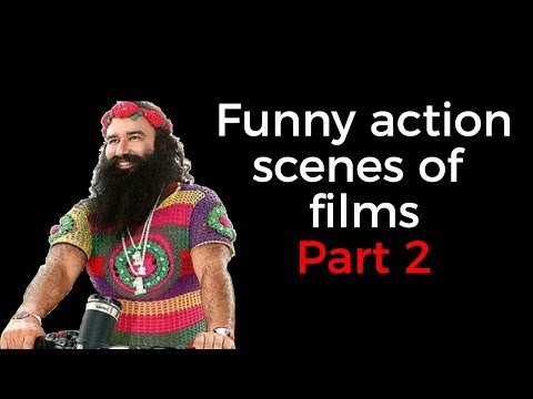 funny actions scenes of baba ram rahim films 2