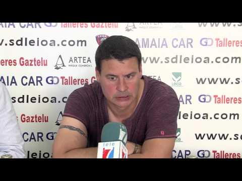 Igor Gordobil y Pablo Turrillas tras SD Leioa 1 - Sestao River 1