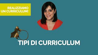 Tipi di curriculum