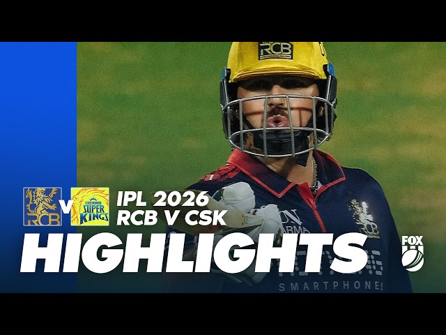 Royal Challengers Bengaluru v Chennai Super Kings I Match Highlights I IPL 2026 Game 11I Fox Cricket Royal Challengers Bengaluru v Chennai Super Kings I Match Highlights I IPL 2026 Game 11I Fox Cricket