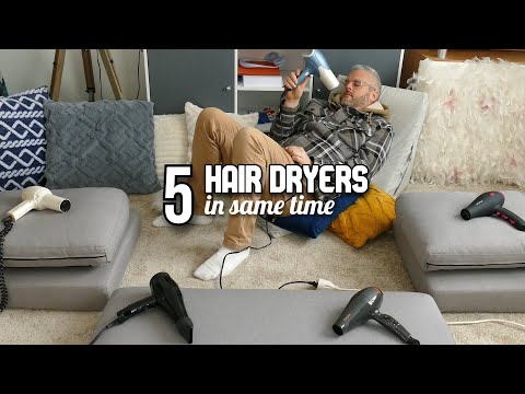 #798, Relax with 5 HAIR DRYERS, relaxing sound to sleep