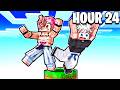 I Survived 24 Hours In JUJUTSU KAISEN Minecraft On One Block
