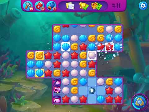 Fishdom Very Hard level 7529 no boosters フィッシュダム ベリーハード [Friend's]