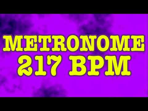 217 BPM Metronome - 10 Minute Metronome - 217BPM Click Track - 10 Minute Timer - Metrónomo 217 BPM