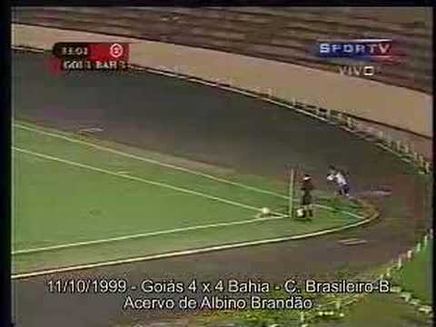 Gols Uéslei e Jéfferson: Goiás 4x4 Bahia (11/10/1999)