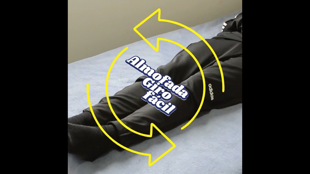 Almofada Giro fácil AQUASONUS para posicionar pacientes acamados ou com deficiência.