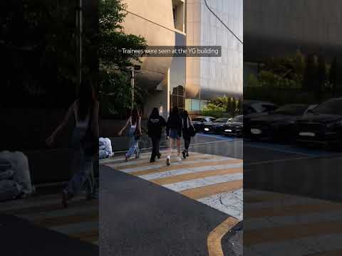 Trainees were seen at the YG building a while ago #kpop #yg #girlgroup