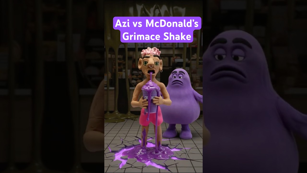 Azi vs McDonalds Grimace Shake Horror!