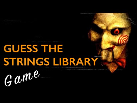 GUESS THE STRINGS LIBRARY GAME - Comparison between 12 strings libraries