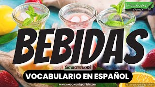 DRINKS Spanish Vocabulary | Names of drinks in Spanish with pronunciation | Bebidas en español