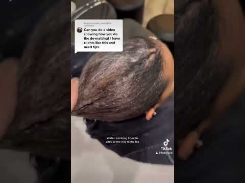 How to Detangle Matted Hair Tutorial #shorts