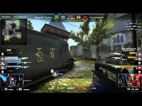 Flipsid3 force 4th Overtime - Flipsid3 Tactics vs mousesports MLG CS:GO Major Championship: Columbus