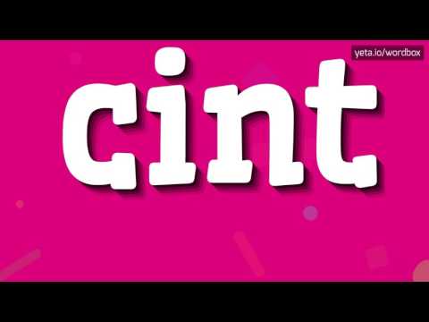 CINT - HOW TO PRONOUNCE IT!?