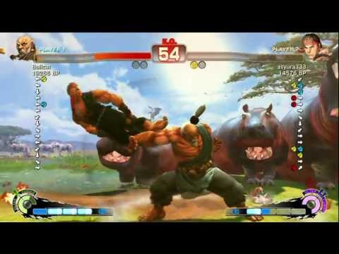 Bullcat [Gouken] vs Jee Buell [Sim] asyura333 [Ryu] jyobin [Ryu]  mojimoji [Viper] SSF4