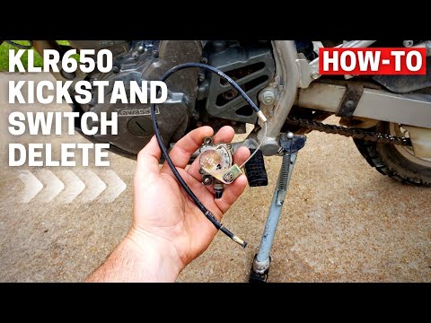 KLR650 Kickstand Safety Switch Delete HOW TO