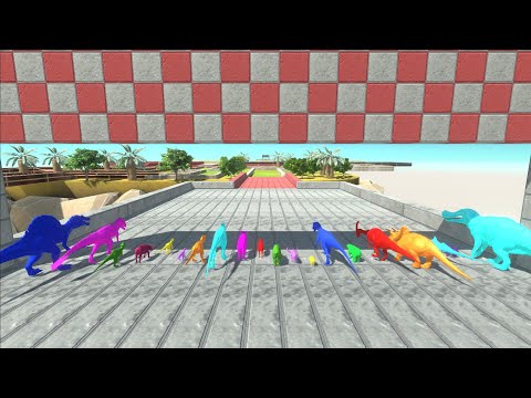 Random Neon Units Speed Race - Animal Revolt Battle Simulator