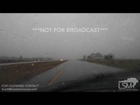 12-04-2017 - Lowry City, MO - Severe thunderstorms, heavy rain and wall cloud