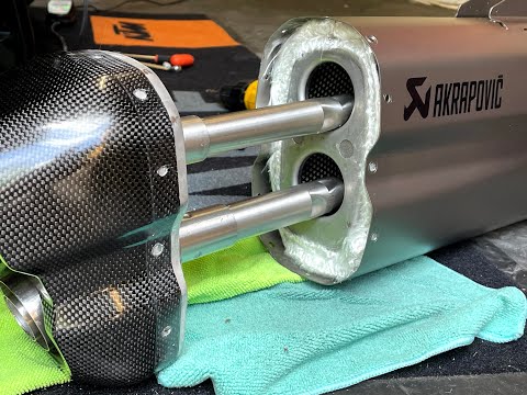 2021 2022 KTM 1290 Super Adventure Akrapovic DB Killer / Baffle removal process