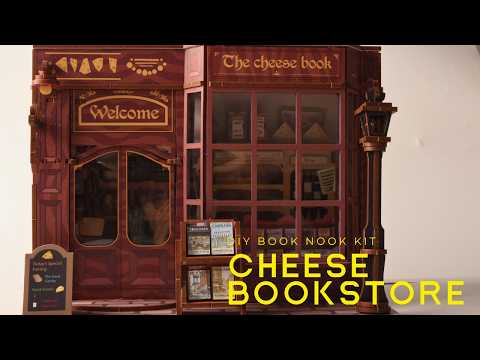 Cheese Bookstore Miniature House Kit Video