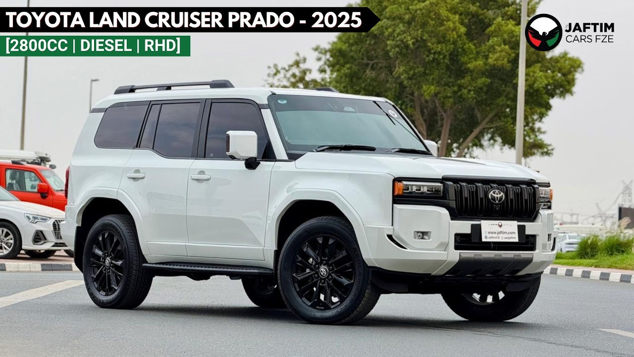 تويوتا برادو 2025| 2.8L DIESEL ENGINE | AT | RHD | JBL SOUND SYSTEM | COOL BOX | DIGITAL INSTRUMENT CLUSTER | 360 video