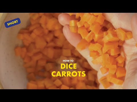 How to dice carrots