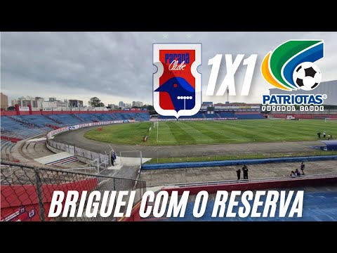 PARANÁ CLUBE X PATRIOTAS COPA PARANÁ SUB 20, BRIGA PARA TODOS OS LADOS!!!