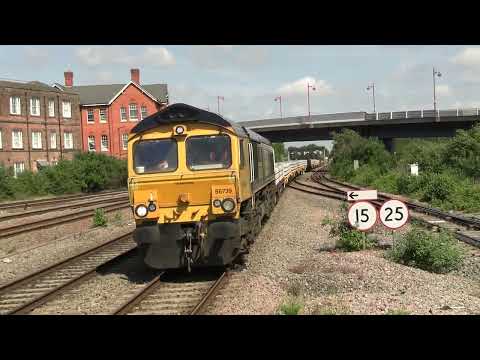 GBRf Class 66 , 66739 "Bluebell Railway" - Derby Station - Thu 25th May 2023