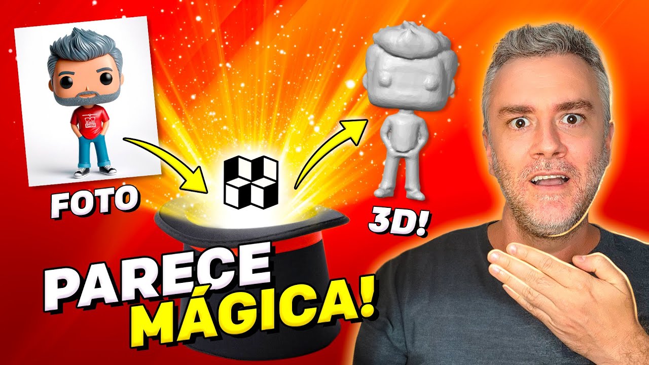 Faça QUALQUER FOTO virar um MODELO 3D em segundos!