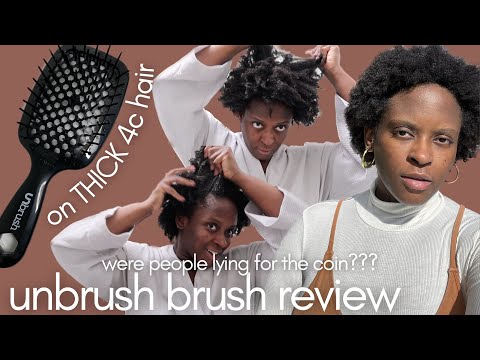 unbrush hair brush HONEST review on 4C HAIR