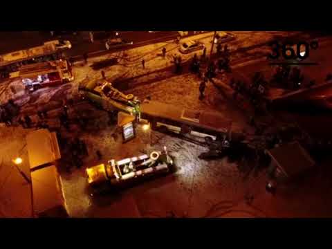 Место смертельного ДТП на западе Москвы сняли коптеры