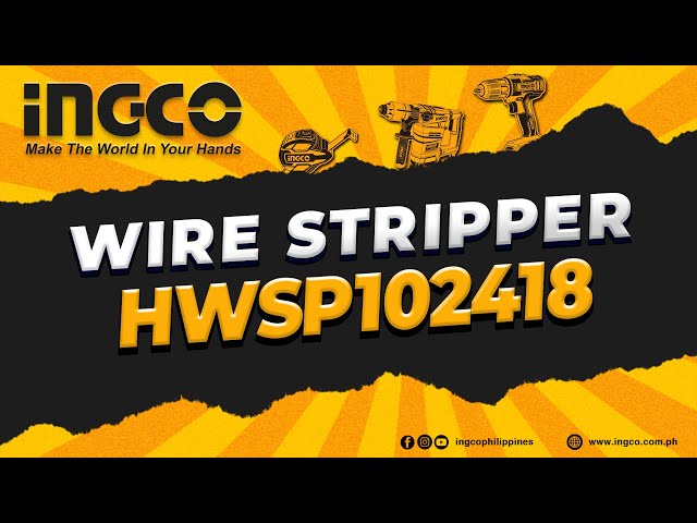 INGCO - قشارة اسلاك اتوماتيك ، HWSP102418