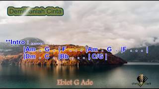 Kord Gitar Ebiet G Ade Demikianlah Cinta
