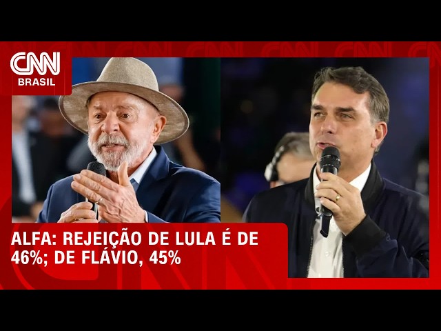 Lula é rejeitado por 46% dos eleitores; Flávio, por 45%, diz pesquisa Alfa | HORA H