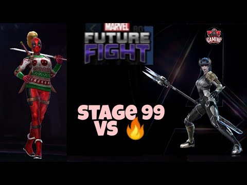 Deadpool new holiday Uni is lit 🔥 , destroying proxima stage 99😱😱/Marvel future fight
