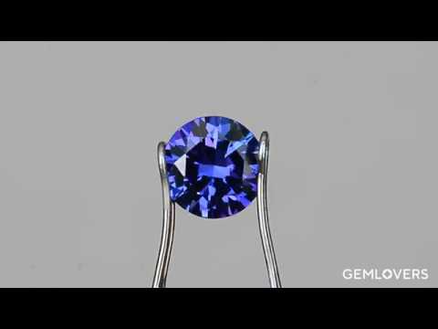 Round brilliant cut tanzanite 1.65 ct order