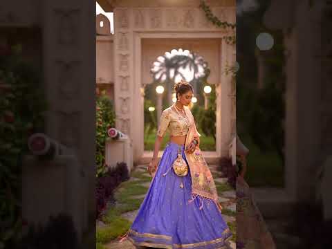 Blue Exquisite Jacquard Silk Paithani Lehenga with Zari Weaving Work & Matching Batwa