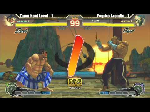 SSF4 AE 2012 Team Next Level vs Empire Arcadia - 2 v 2 Team Battle @ Next Level