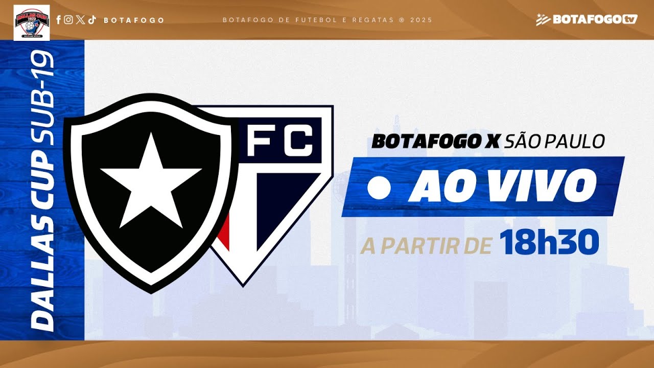 AO VIVO | Botafogo decide Dallas Cup Sub-19 contra o São Paulo AO VIVO | Botafogo decide Dallas Cup Sub-19 contra o São Paulo