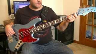 Foo Fighters - Let It Die Bass Cover w/Squier James Johnston Jazz Bass