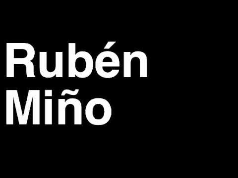 How to Pronounce Ruben Mino FC Barcelona Football Goal Penalty Kick Yellow Red Card Injury