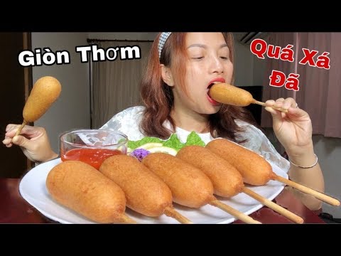 🇯🇵Lần Đầu Ăn Thử Xúc Xích Rán Corn Dog Tưởng Ko Ngon Mà Ngon Ko Tưởng#235