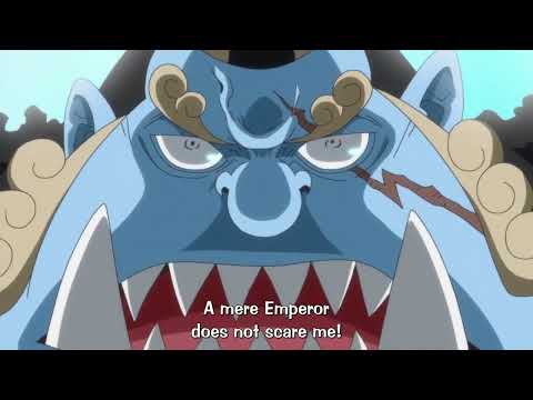 "I can't be intimidated by a Mere Emperor!" | JInbei | One piece | Anime Clips