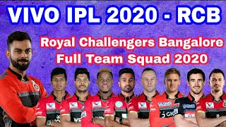 IPL 2020 :- ROYAL CHALLENGERS BANGALORE SQUAD FOR IPL 2020 | RCB SQUAD IN IPL 2020 [ PREDICTION ]