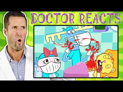 ER Doctor REACTS to Happy Tree Friends Medical Scenes