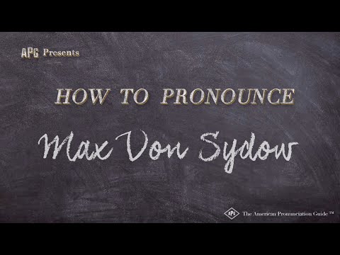 How to Pronounce Max Von Sydow (Real Life Examples!)
