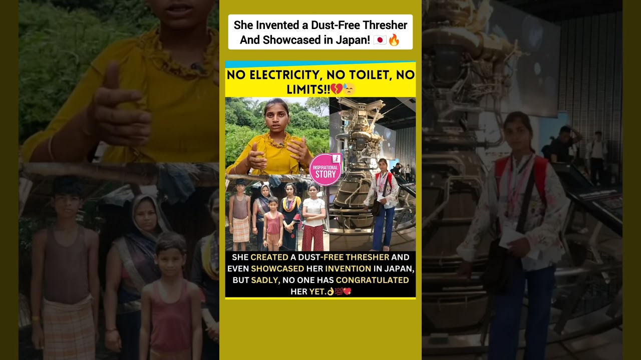 She Had No Electricity or Toilet — Yet Her Invention Went to Japan 🔥 #shorts