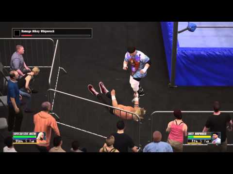 WWE 2K16 Superstar Steve Austin vs Mikey Whipwreck 2K Showcase