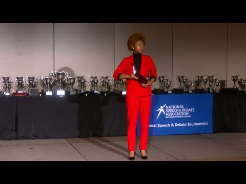 NSDA Speech and Debate 2023 National Champion- Poetry