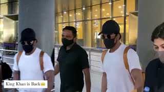 King Khan Is Back From Spain|SRK Spotted At Airport After Pathan Movie|Shahrukh Khan Back From Spain
